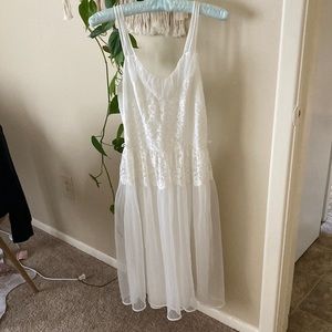 Lace sheer vintage gown